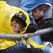 Jed Cohen, nine, watches players and coaches enter the field on Saturday. Daniel Brenner I AnnArbor.com